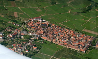 Bergheim, surrounded by vinyards