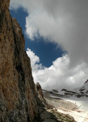 a hole through the cloud