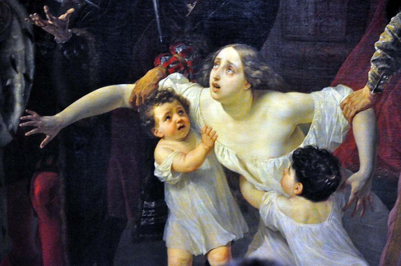 Karl Briullov - Death of Ines de Castro (1834) , detail - 9263
