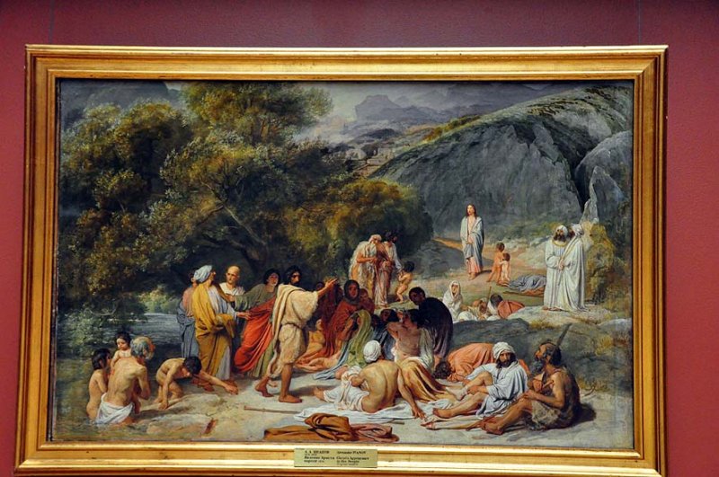 Alexandre Andreyevich Ivanov - The Appearance of Christ Before the People (1837-57), preliminary sketch - 9285