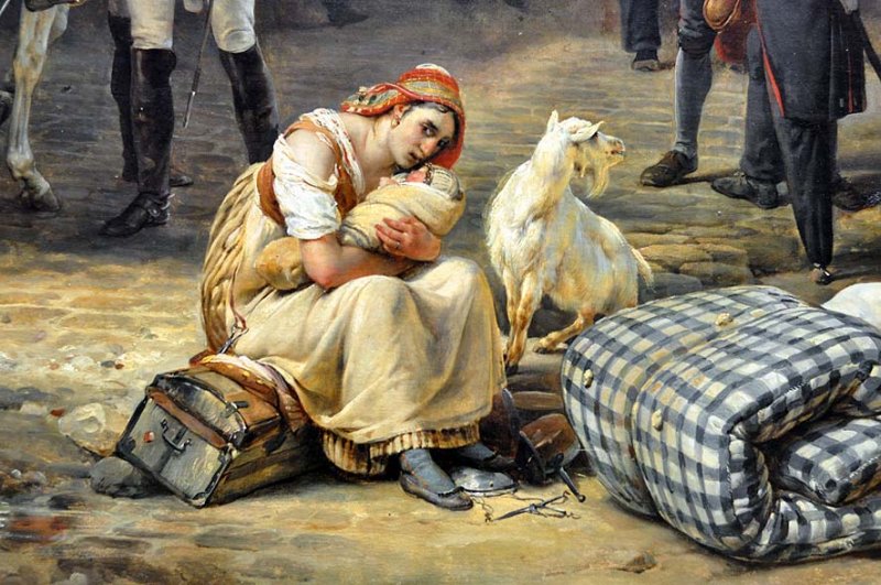 Horace Vernet - La barrire de Clichy (1820), dtail - 0412
