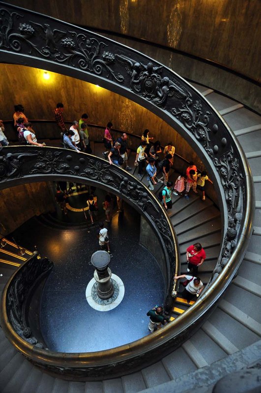 Bramante Staircase, designed by Giuseppe Momo in 1932 - 2770