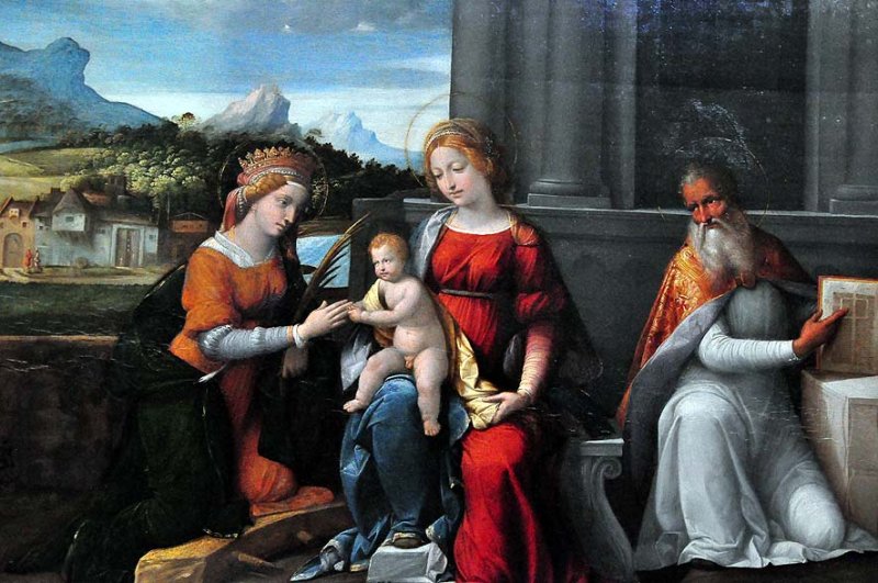Garofalo (1481-1559), Mystical Marriage of St. Catherine of Alexandria (detail) - 3256