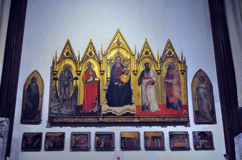 Giovanni Bonsi (Firenze) - Madonna col Bambino e i SAnti Onofrio, Nicola, Bartolomeo e Giovanni Evangelista (1371) - 2597