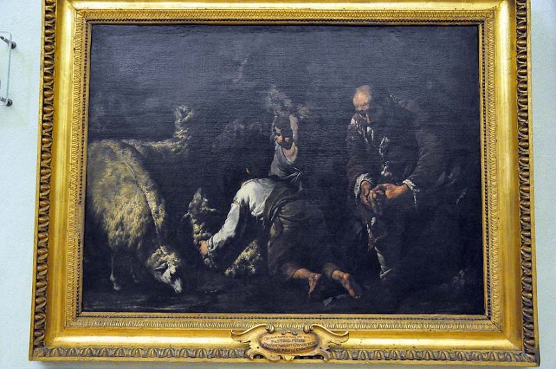 Maestro dellannuncio ai pastori (Napoli, ca. 1625-1650) - Shepherds and sheeps - 3462