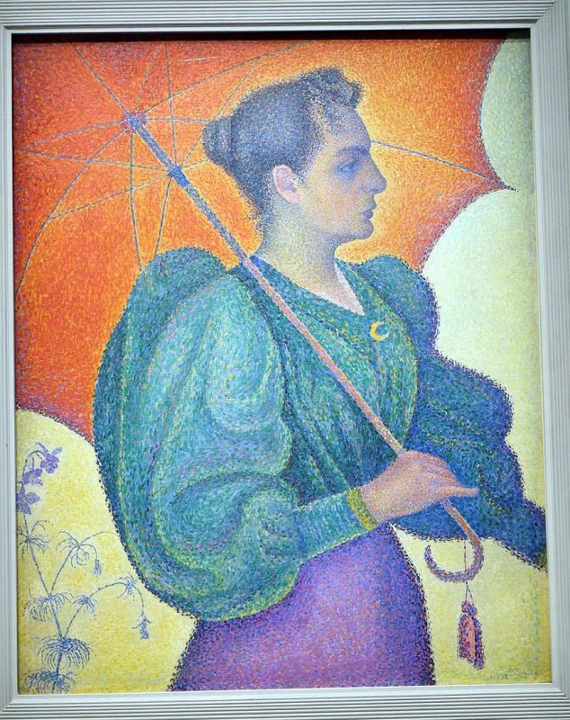 Paul Signac - Femme  lombrelle, 1893 -  Muse dOrsay - 2070