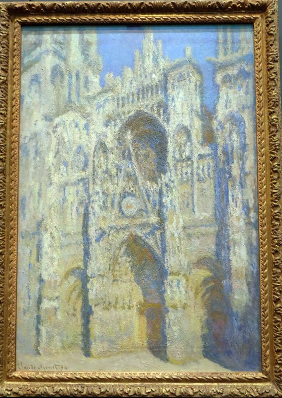 Claude Monet - La cathdrale de Rouen. Le portail et la tour Saint-Romain, plein soleil (1893) - Muse dOrsay - 2134