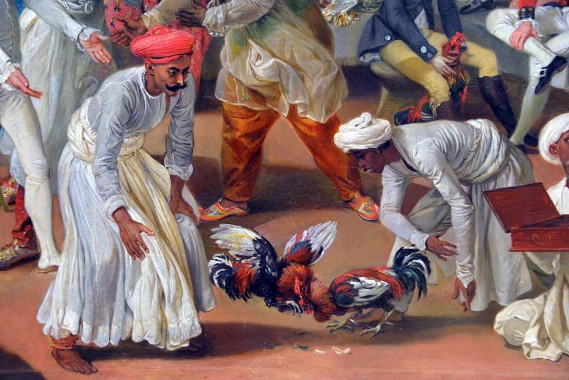 Colonel Mordaunts Cock Match (detail) , 17846  - Johan Zoffany - 4275