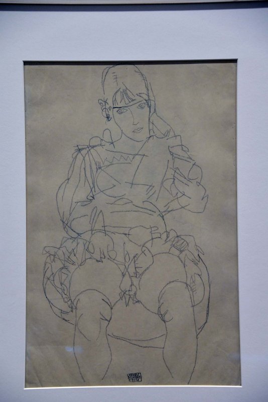 Egon Schiele - Seated woman, 1914 - Leopold Museum, Vienna - 4877