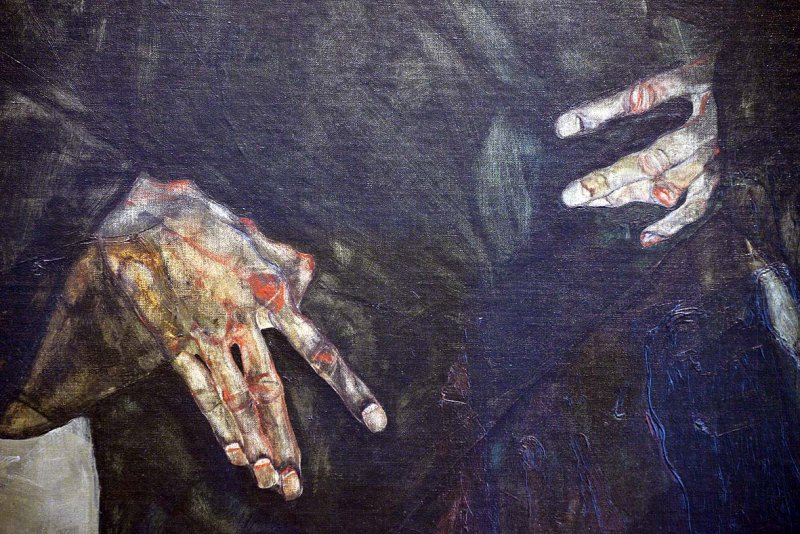 Egon Schiele - The Hermits, 1912 (detail) - Leopold Museum, Vienna - 4938