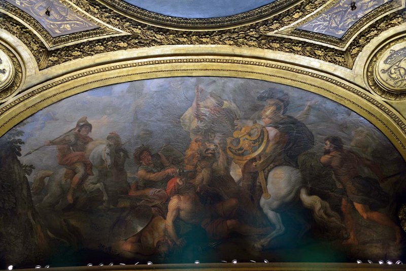 Alexandre  la chasse aux lions, 1679 - Charles de La Fosse - Salon de Diane - Chteau de Versailles - 5831
