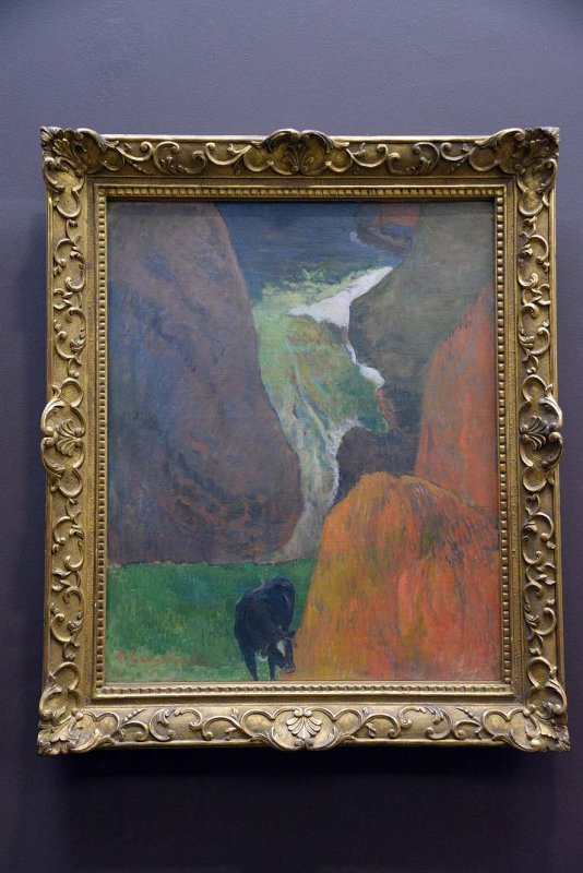 Paul Gauguin - Marine avec vache, ou Au bord du gouffre (1888) - Muse dOrsay - 3125