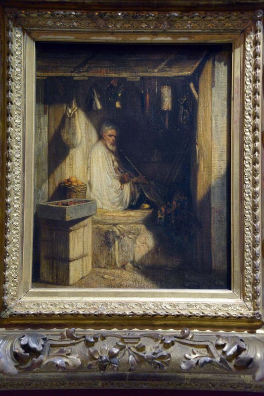 Alexandre Gabriel Decamp - Marchand turc fumant dans sa boutique (1844) - Muse dOrsay - 3198