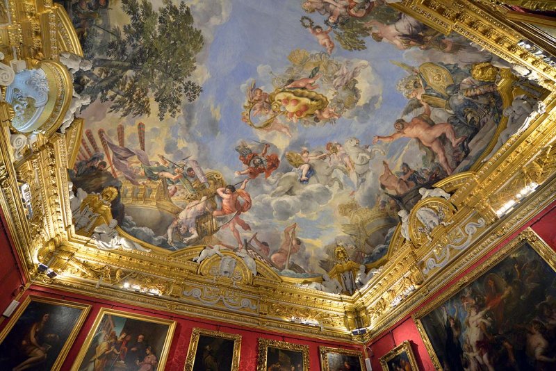 Ceiling by Pietro di Cortona - Sala di Marte - Palatine Gallery, Pitti Palace - 6748