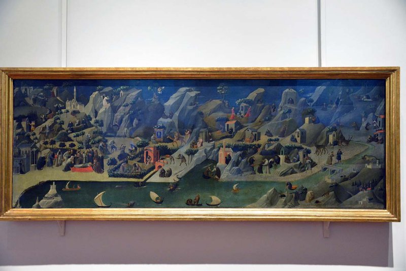 Fra Angelico - Stories from the Lives of the Holy Fathers in the Desert (Thebaid), 1420 - Uffizi Gallery, Florence - 7345