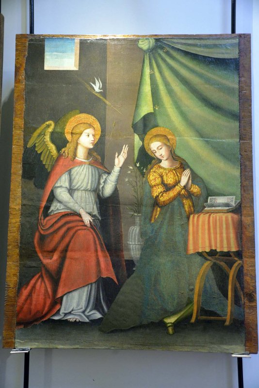 Annunciation (16th century), Retablo del San Francesco di Oristano - Antioco Mainas - 4252
