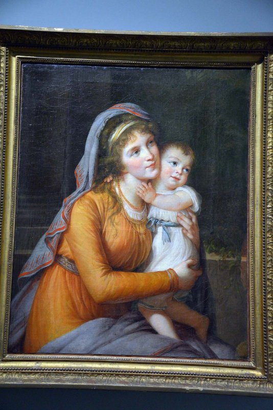 La baronne Anna Sergueievna Stroganova et lun de ses fils (1795-1801) - 5269