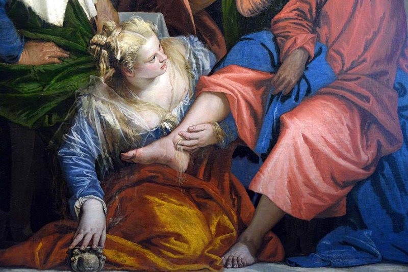 Paolo Caliari detto Veronese - Cena in casa di Simone Fariseo (1555-1556),  detail - 0823 photo - anhminh photos at pbase.com