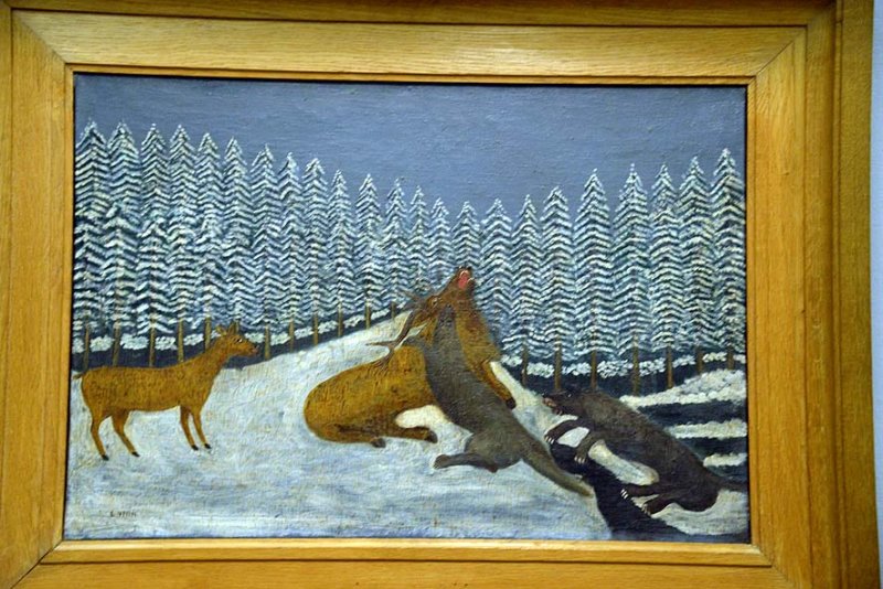 Louis Vivin - Le cerf et les loups, 1926 - 7263