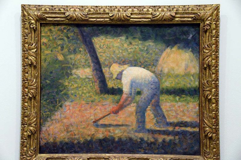 Georges Seurat - Paysan  la houe (1882) - 1387