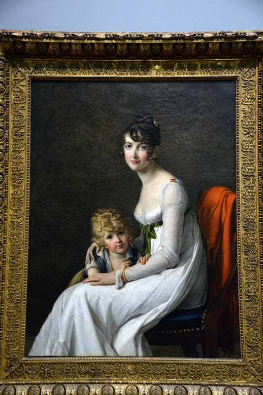 Mme Philippe Panon Desbassayns de Richemont (Jeanne Egl Mourgue, 17781855) & Her Son (1802) - Marie Guillelmine Benoist - 9437