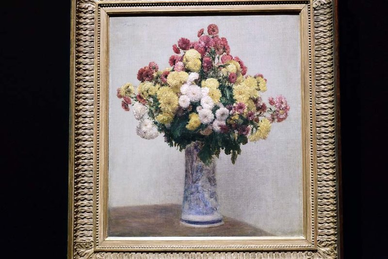 Henri Fantin-Latour - Chrysanthmes dans un vase, 1873 - Muse dOrsay, Paris - 7150