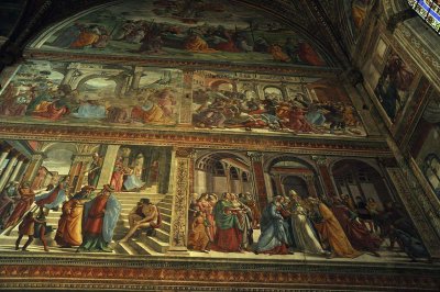 Ghirlandaio:  vie de la Vierge, Chapelle Tornabuoni, Santa Maria Novella - 4966