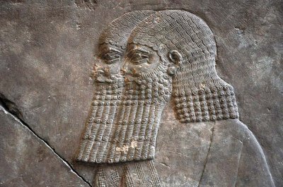 Palace relief, Ninive (704-689 BC), - 8112