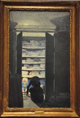 Flix Vallotton - Femme fouillant dans un placard (1901) -  8467