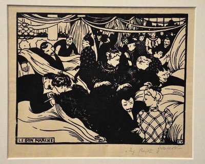 Flix  Vallotton - Le Bon March, xylographie - 8472