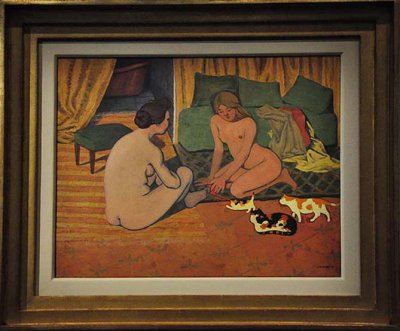 Flix  Vallotton - Femmes nues aux chats (1897-1898), Lausanne, muse cantonal des Beaux-Arts - 8505