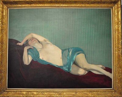 Flix  Vallotton - Nu  l'charpe verte (1914), La Chaux-de-Fonds, muse des Beaux-Arts - 8527
