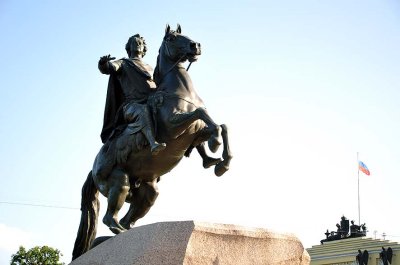 Ploshchad Dekabristov, Bronze Horseman  - Peter the Great Monument - 7991