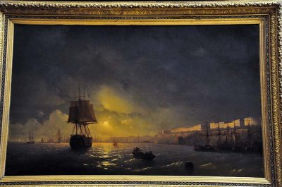 Ivan Aivazovsky - View of Odessa by moonlight (1846) - 9231