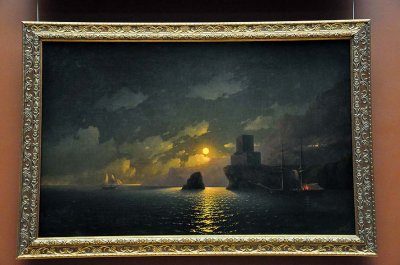 Ivan Aivazovsky - A moonlit night  (1849) - 9238