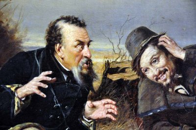 Vasily Perov - Hunters at rest (1871), detail  - 9342