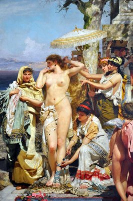 Henryk Siemiradzki - Phrine at the festival of Poseidon at the Eleusinia (1889), detail - 9367