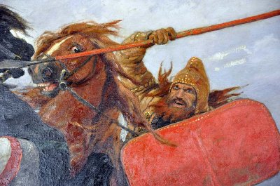 Victor Vasnetsov - Battle between the Scythes and the Slavs (1881), detail - 9383