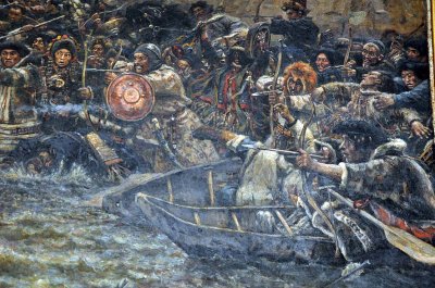 Vasily Surikov - The Conquest of Siberia by Yermak (1895), detail - 9409