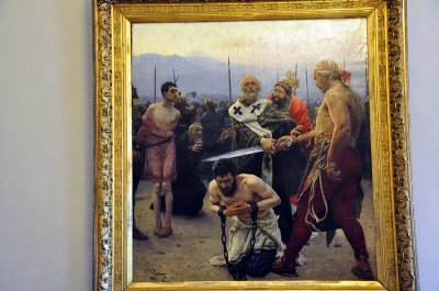 Ilya Repin - Nikolai Mirlikijsky saves from death innocent convicts (1888) - 9425