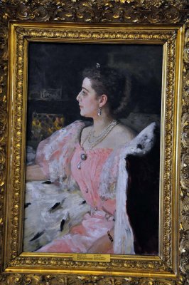 Ilya Repin - Portrait of Countess Natalia Golovina, second married Gloschapova (1896) - 9433