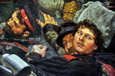 Konstantin Savitsky - To war (1888) , detail - 9466
