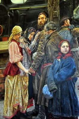 Konstantin Savitsky - To war (1888) , detail - 9467