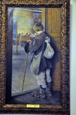 Nikolai Bogdanov-Belsky - At the school door (1897) - 9472