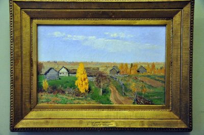 Isaac Levitan - Golden autumn. Slobodka (1889) - 9512