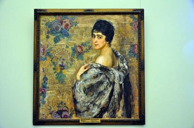 Isaac Brodsky - Portrait of Zinaida Stielman (1916) - 9518