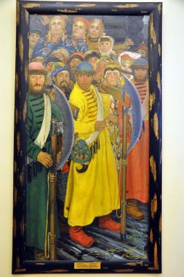 Andrei Ryabushkin - They are coming! the Moscovites awaiting the arrival of foreign envoy (1901) - 9532