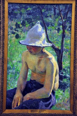 Victor Borisov-Mussatov - Naked boy in the garden (1898) - 9540