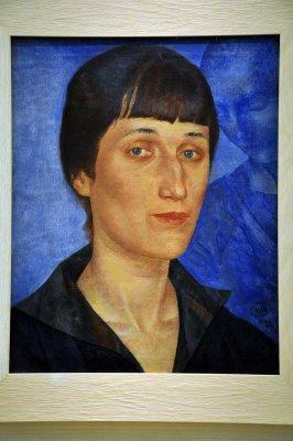 Kuzma Petrov-Vodkin - Portrait of Anna Akhmatova (1922) - 9761