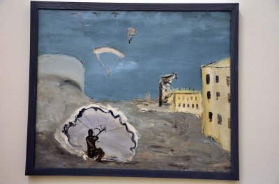 Alexander Drevin - Parachute jump, ligth blue version (1932) - 9779